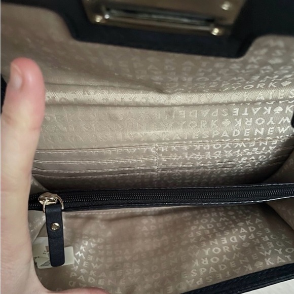 Kate Spade Black Pebbled Leather Crossbody Bag or Clutch - Picture 8 of 13